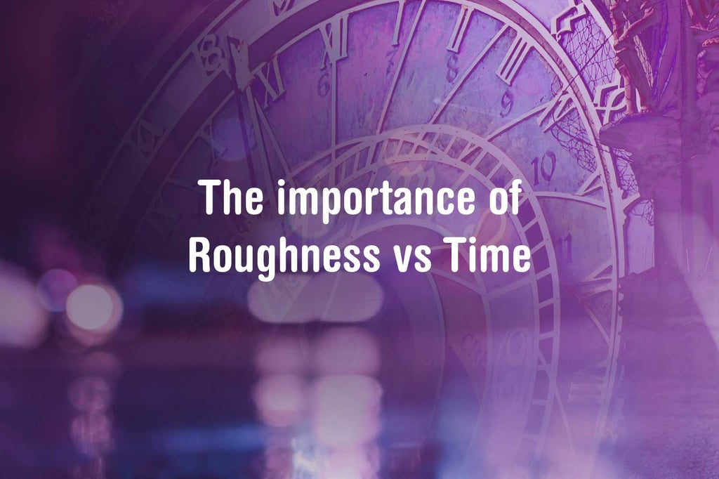 Road roughness vs time